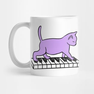 Cat Playing Piano Mug